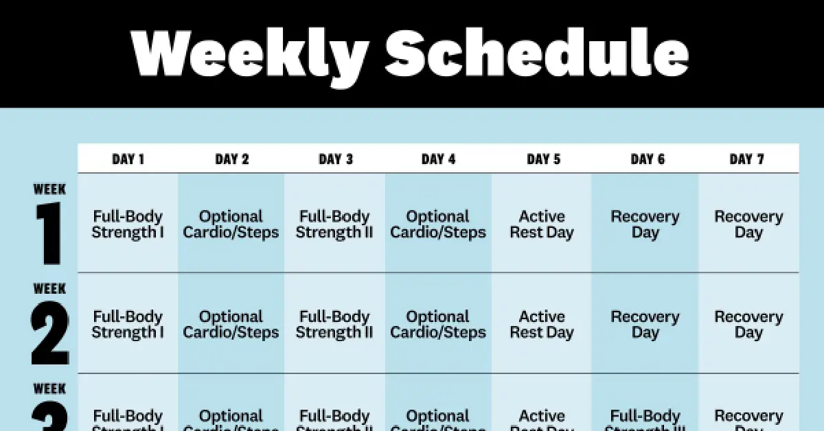 How to Create a Balanced Weekly Workout Plan